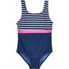 Playshoes Costume da Bagno per Bambina, a Righe Marine, 134/140 cm