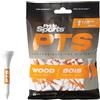PrideSports Pride - Tee di legno, 38 mm, confezione da 900, colore: arancione