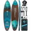 ATPROSS Tavola gonfiabile per stand up paddle con sedile per kayak, tavola da SUP premium per adulti, 204,1 kg extra larghe, per yoga, pesca, paddle board fusto viola