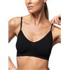 Pompea Reggiseno Senza Ferretto Invisibile, Brassiere Seamless in Morbida Microfibra con Spallina Stretta, Effetto Seconda Pelle