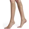 FALKE Shelina Toeless 12 DEN W Kh trasparenti velati tinta unita 1 paio, Calzini lunghi Donna, Effetto pelle Powder 4169, 35-38