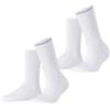 ESPRIT Basic Tennis Multipack W So cotone tinta unita confezione di 2 paia, Calzini Donna, Multicolore White Mix 0010, 39-42