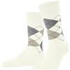 Burlington Manchester M So cotone fantasia 1 paio, Calzini Uomo, Bianco Off-White 2049, 46-50