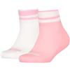 PUMA CLYDE JUNIOR QUARTER 2P, Calzini, Unisex - Bambini e ragazzi, Pink/White - New, 31-34
