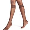 FALKE Shelina 12 DEN W Kh ultra-trasparenti velati tinta unita 1 paio, Calzini lunghi Donna, Marrone Espresso 5188, 35-38