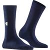 Burlington Brit Style W So cotone fantasia 1 paio, Calzini Donna, Blu Marine 6120, 36-41