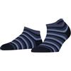 FALKE Smart Stripe W Sn cotone bassi fantasia 1 paio, Calzini corti Donna, Blu Space Blue 6116, 35-38