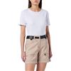 Pinko SCILLA Shorts Drill con Pelle