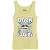 Retour vers le Futur Wobafudtk002 Canotta Donna, Giallo, M