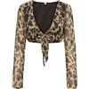 ONLY Onlasta Life L/S Tie Top Wvn, Nero, XL