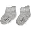 Sterntaler Calzini per scarpine, 2 paia, Età: 3-4 Anni, Taglia: 26, Grigio chiaro