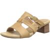 Clarks Sandalo da donna Desirae Palm con tacco, Light Tan Lea, 37 EU