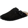 Jack & Jones JFWLOUIS - Zoccoli da Uomo, in Pelle Scamosciata, Taglia 41 EU, Antracite., 41 EU