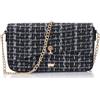 nelice Clutch/Abendtasche, Pochette da Donna, Nero, Taglia Unica