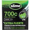 Slime 30057 Camera d'Aria per Biciclette con Gel Antiforatura Slime, Autoriparante, Prevenzione e Riparazione, Valvola Schrader, 700c x 35-43mm