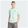 Adidas Uomo Mercedes - AMG Petronas Formula One Team Premium Woven Graphic Tee Men, Frozen Green/Grey Strata, XS
