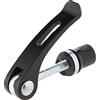 FISCHER Alu sgancio rapido, Nero, One size
