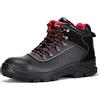 BLACK HAMMER Stivali Maschili in Pelle Scarpe Antinfortunistiche Impermeabili S3 SRC Scarpe da Lavoro in Pelle con Punta in Ferro Uomo 7777 (43 EU)
