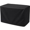 AuFiiy Copri Condizionatore Esterno Nero, Copertura Climatizzatore in 420D Tessuto Oxford Impermeabile Antipolvere Antineve, Protezione Solare Universale 86*35*60cm