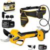 SWANSOFT PRU45 Forbici Potatura a Batteria Professionali, 45mm, 1150W Motore Senza Spazzole, 25V 4ah x 2 ,LCD, Taglio Progressivo, Forbicie Potatura Elettriche da Cesoie Olivo Vigneto Ramoscelli Duri