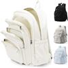 pectodox Zaini Scuola Superiore Ragazzo, Zaino Scuola Media Ragazza Waterproof, Zaino Università Donna PC 14 Pollici Leggero，Zaini Capiente Multitasche Uomo(Beige)