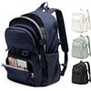 pectodox Zaino Scuola Superiore Media Ragazzo, Zaino Impermeabile Multitasche Donna Università, Zainetto Uomo Porta PC 14 Pollici Leggero, Zaini da viaggio Backpack,Blu Notte