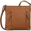 TOM TAILOR Borsa a tracolla da donna Beca di medie dimensioni marrone cognac