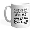 Pedrita Parker Tazza caffè per insegnanti - Vorrei dare lezione - Tazza colazione divertente