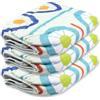 PARODI & PARODI - Copriasse da Stiro Made in Italy, Fodera Asse da Stiro Cotone con Bordo Elasticizzato, Telo Mollettone Doppio Strato per Tutte le Assi e Mobiletti, Colori Assortiti, 140x50-3 Pezzi