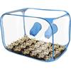 Garvee Kit di germinazione professionale per funghi - Box Still Air pop-up 91x59x58cm - Contenitore portatile e compatto per propagazione spore, orto e giardinaggio - Colore blu