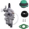 JRL Filtro dell'aria Stack Carburatore per 2 tempi da 47 cc e 49 cc, Mini ATV, Quad, Pocket Bike da cross (Verde)