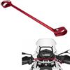 Tunejoy Barra Trasversale Moto 22mm Manubrio per l'Equilibrio del Motocicletta in Alluminio Barra di Bilanciamento di Moto Regolabile per Moto da Cross 400mm Rosso