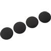 ibasenice Coprimozzo di per 4pezzi Auto Alluminio Nero 45mm Precisione Copricerchi Mozzi Ruota Produzione Migliorare L'aspetto Dell'auto