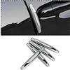 JNNJ 4 Pezzi Anteriore Posteriore Angolo Paraurti Guardia Protector, Auto Door Edge Guard Trim Molding Crash Scratch Protector, Striscia Di Protezione Anticollisione per Auto Camion SUV(Argento)