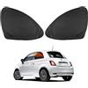 KUNGKIC per FIAT 500 2008-2023 Abarth 595 2012-2023 Parasole per finestrini auto, ombrellone pieghevole, blocca i raggi UV, protezione solare, oscuramento completo, 2 pezzi
