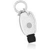 OFF WE GO Cover Chiave Guscio Custodia Chiavi per Mercedes Benz Klasse A B C CL CLK E M R S SL SLK W245 W203 W204 W211 W212 Coprichiave con Portachiavi Macchina Telecomando Auto, Bianco