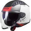 LS2, Casco Moto Jet COPTER II URBANE Matt White Red, M