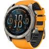GARMIN RICONDIZIONATO FENIX 8 AMOLED 51MM SAPPHIRE GRAPHITE/ORANGE Orologio