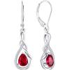Starchenie Orecchini Donna Argento 925 Pendenti Infinito Orecchino con Zirconi Regalo di Gioielli
