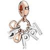 MariaFonte Charm New 2025 Compatibile Tutte Marche Happy Felicità Portafortuna Oro Argento Ciondoli Originale Charming Beads Argento 925 Amicizia Mamma Bead Cuore Famiglia Perline Natale Donna
