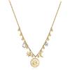 Brosway Collana Donna in Acciaio e Cristalli con Simbolo Luna/sole | Collezione Chakra - BHKN102