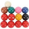 Jwthee Set di 13 palline da biliardo, dimensioni regolamentari, set di palline da biliardo in resina, diametro 2,1 pollici, ricambio per tavoli da biliardo standard