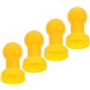 NESTINGHO 4 Pezzi Copripalo per Tappeto Elastico in Plastica Gialla, Copertura Protettiva Resistente all'Usura, Accessorio Importante per Trampolino da Esterno Design Creativo