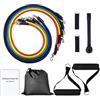 OISE ART STORE Trade Shop - Set Bande Elastiche Resistenza Borsa Maniglie Ancoraggio Porta Cinghie Puntapiedi