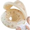 Peufcmi Galleggiante Gonfiabile Piscina Con Tenda Parasole Staccabile E Maniglia | 55x52cm Ciambella Gonfiabile Mare Neonata Con Parasole, Salvagente Neonato Con Parasole Per Vacanze Al Mare