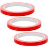 PACKOVE Nastro Protettivo Rosso per Bordi Racchetta da Ping Pong 3 Pezzi Adesivo Resistente per Gioco Competitivo All'aperto