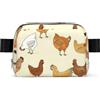 DUWAA A Brood of Chickens Print Bag per uomo e donna borsa leggera per passeggiate con cani impermeabile borsa da palestra borsa a tracolla per uso quotidiano