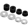 SHOWERORO Set di Boccole Ammortizzatori per Skateboard e Longboard in Pu Nero, Kit Distanziatori Anti Vibrazione per Skating e Protezione delle Articolazioni