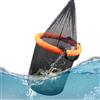 Generisch Cestino Da Pesca Portatile Galleggiante Con Rete A Maglia Fine E Cordino