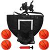 Generisch Trampolino da basket, 49 x 36 cm, morbido canestro da basket, accessorio per trampolino, per bambini, per cortile, giardino, prato, palestra, uso interno ed esterno, sicuro